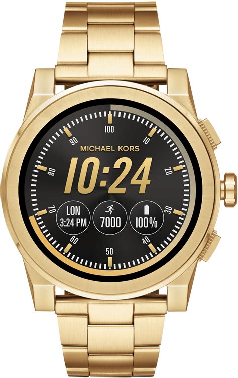 michael kors access grayson 47mm smartwatch ip olive|access grayson review.